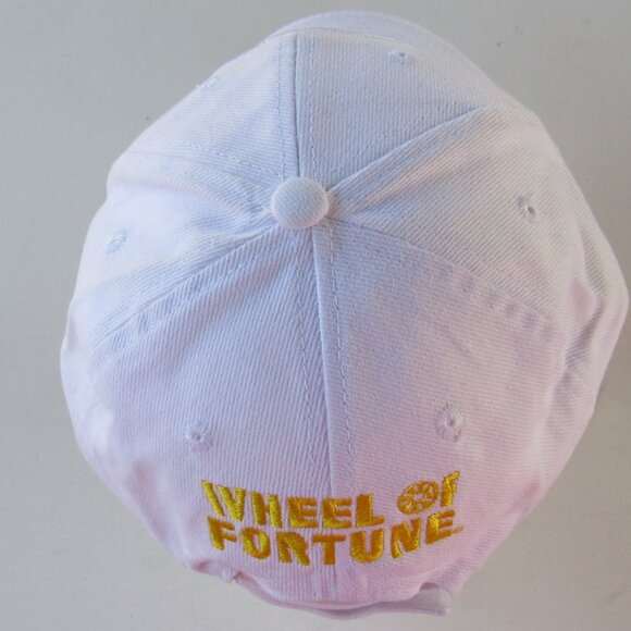 2017 Wheel of Fortune Colorful Logo White Hat Cap Adjustable Strap Unisex Adults - Picture 5 of 7
